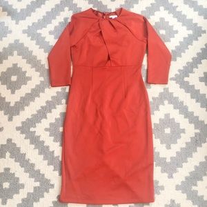 NY&Co Orange Retro Wiggle Dress